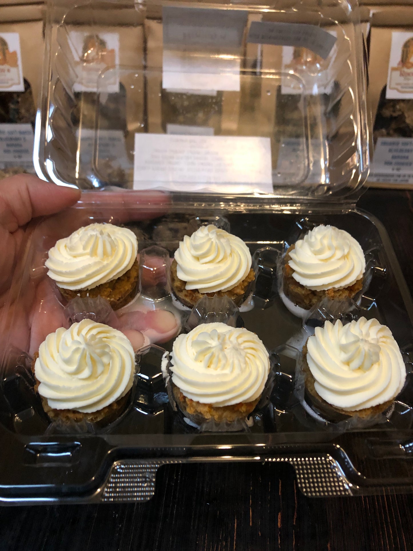 Organic Carrot Cake Pupcakes- Pack of 6 (Local Delivery Only)