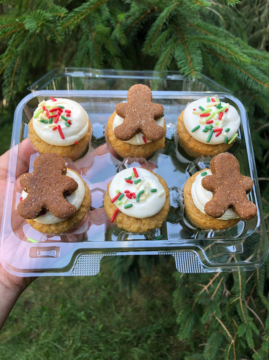 Gingerbread Pupcakes, Pack of 6. (Local delivery only)